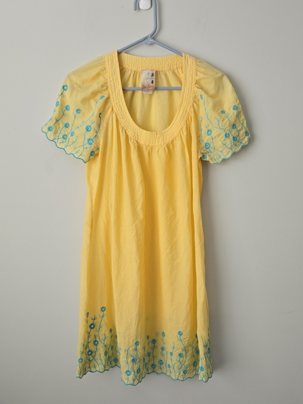 Da-Nang Embroidered Cotton/silk Dress